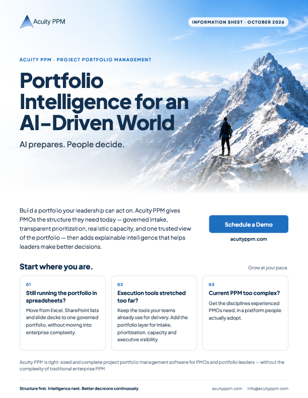 Acuity PPM Information Sheet October 2026 Download
