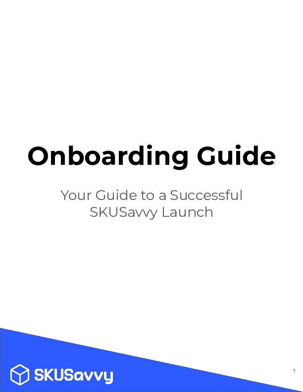SKUSavvy Onboarding Download