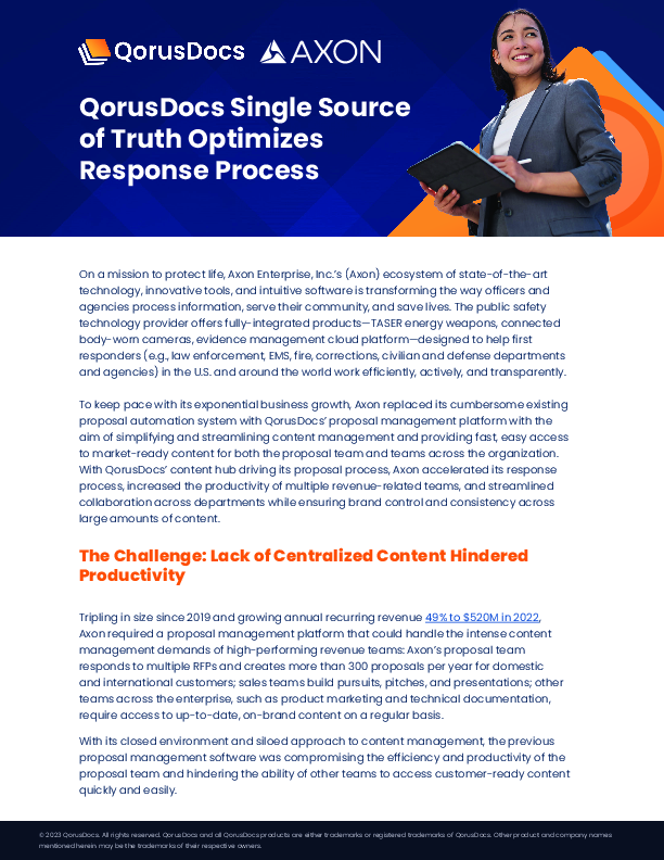 Axon - Case Study - QorusDocs Download