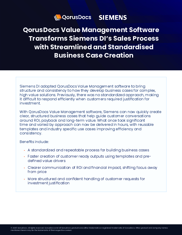 Siemens 2 - Case Study - QorusDocs Download