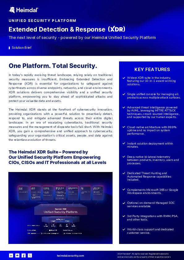 Heimdal XDR Solution Brief Download