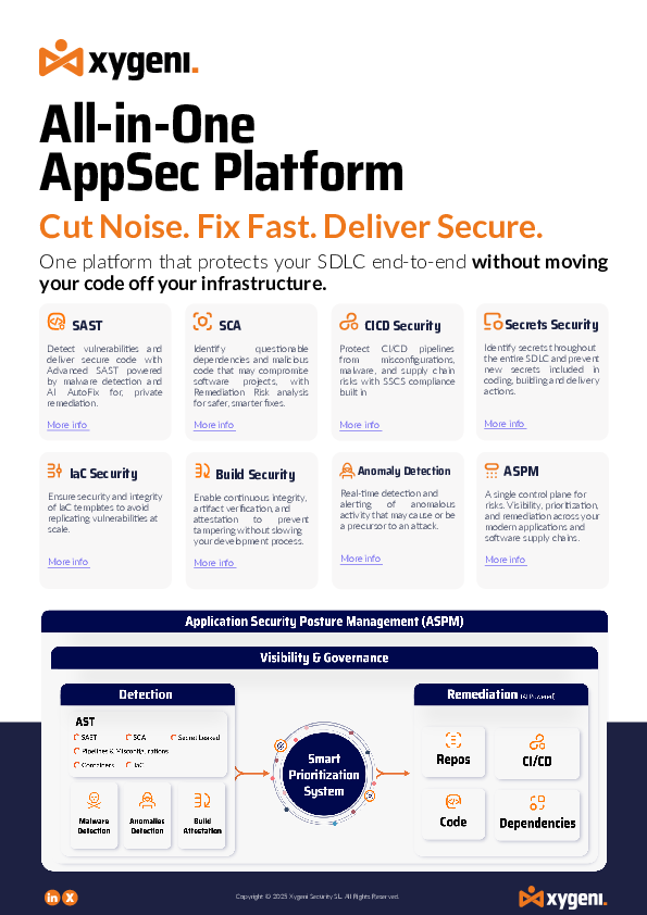 Xygeni Platform Overview Download