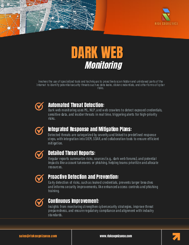 Risk Cognizance - Dark Web Monitoring Download