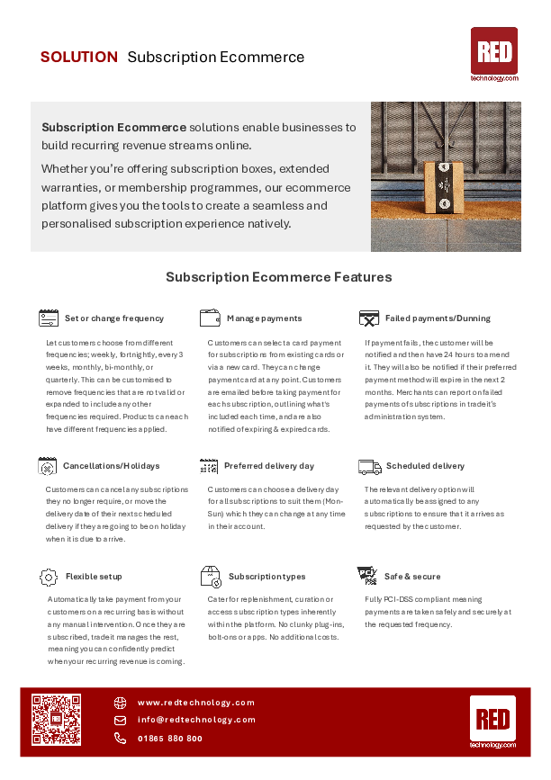 Red-Technology-Subscription-Ecommerce-Datasheet Download