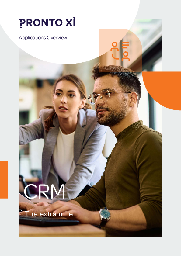 Pronto Xi 780 CRM overview Download