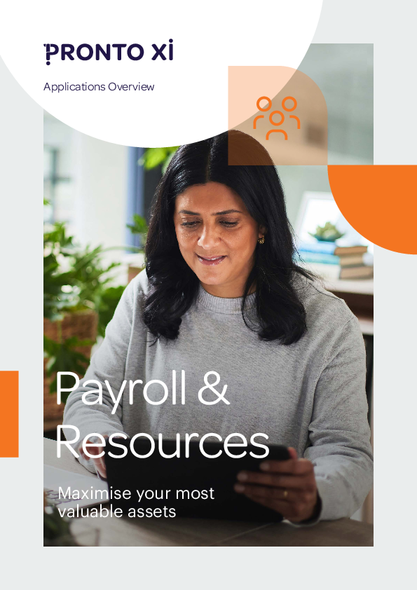 Pronto Xi 780 Payroll Resources overview Download