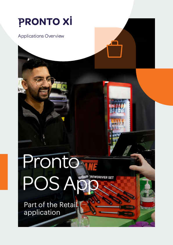 Pronto Xi 780 Pronto POS App overview Download
