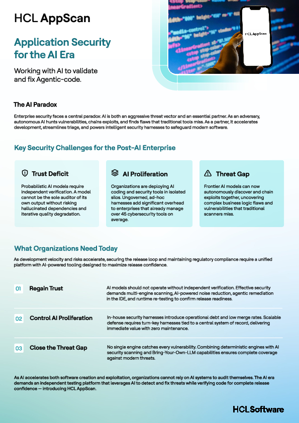 AppSec for the AI Era | HCL AppScan Download
