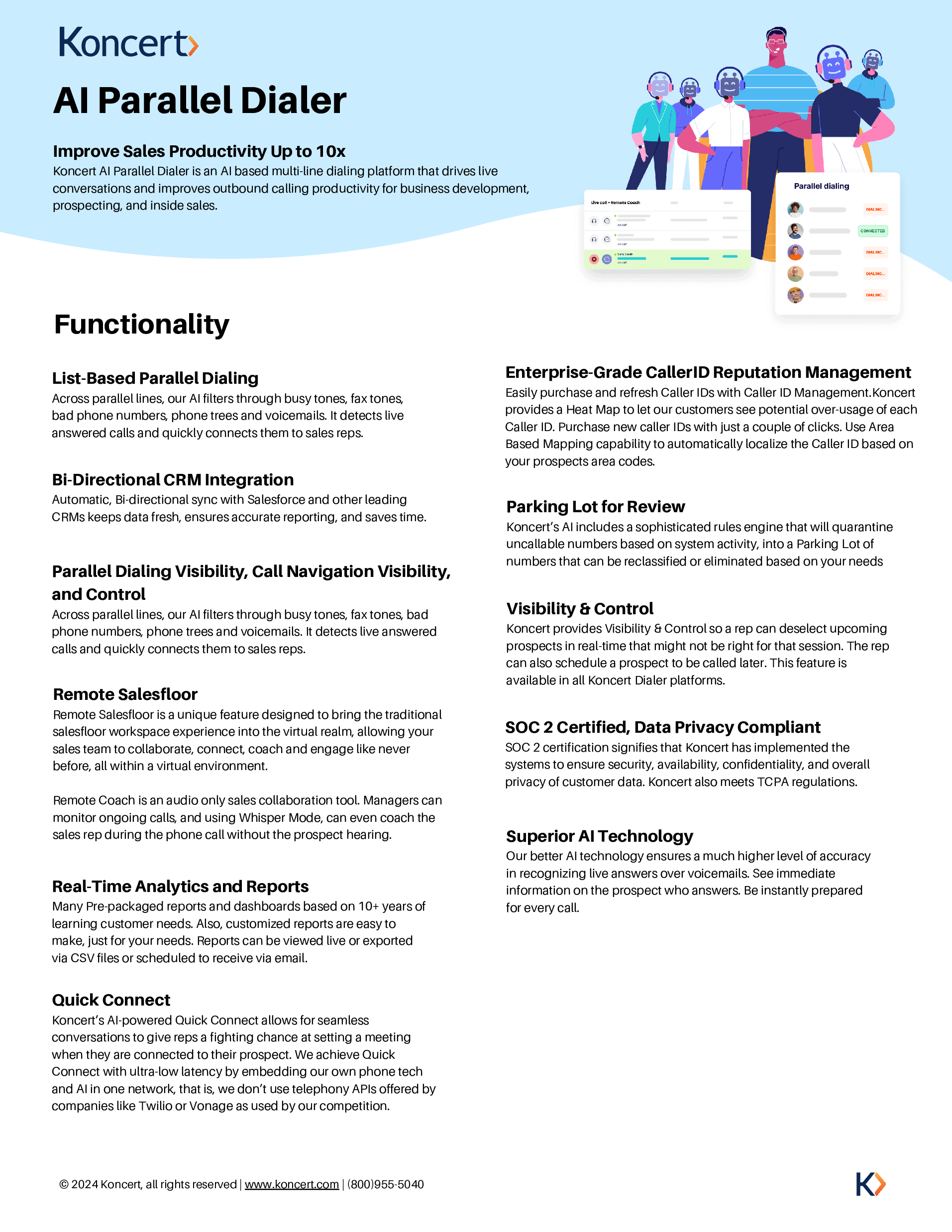 Download Koncert AI Parallel Dialer Datasheet Download