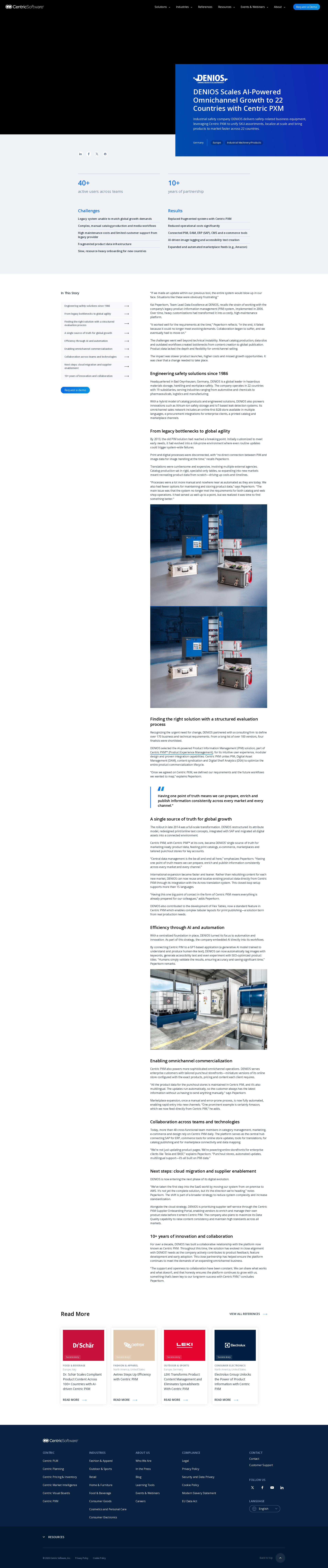 DENIOS Scales AI-Powered Omnichannel Growth to 22 Countries with Centric PXM Download