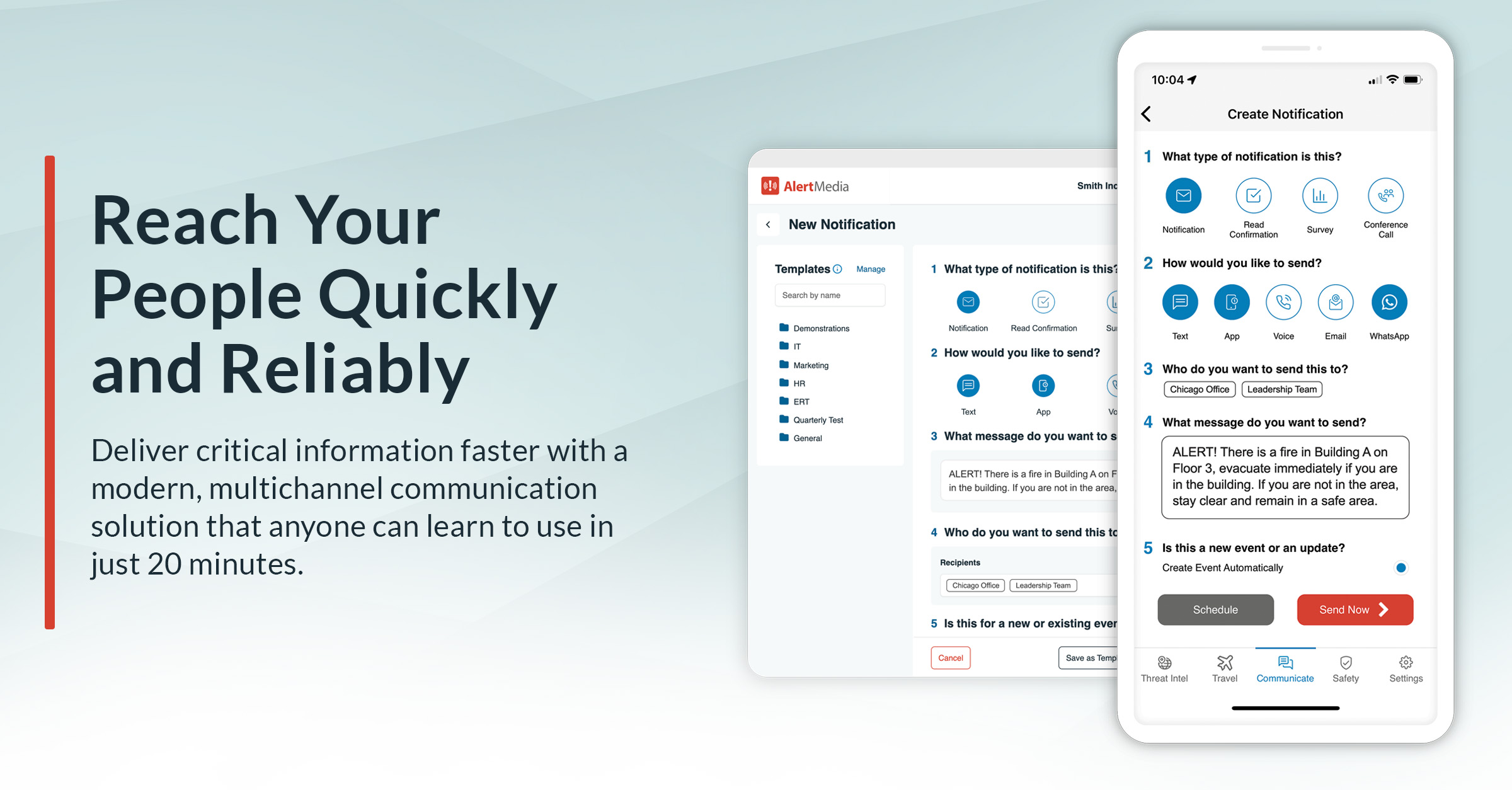 Reach Your People Quickly and Reliably Screenshot