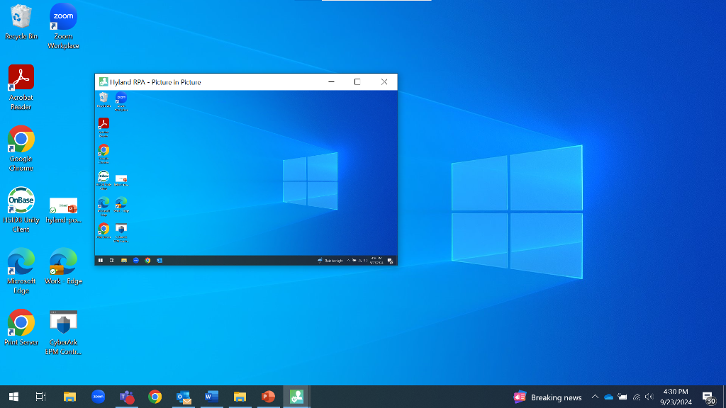 Hyland RPA Attended Automation PiP Screenshot