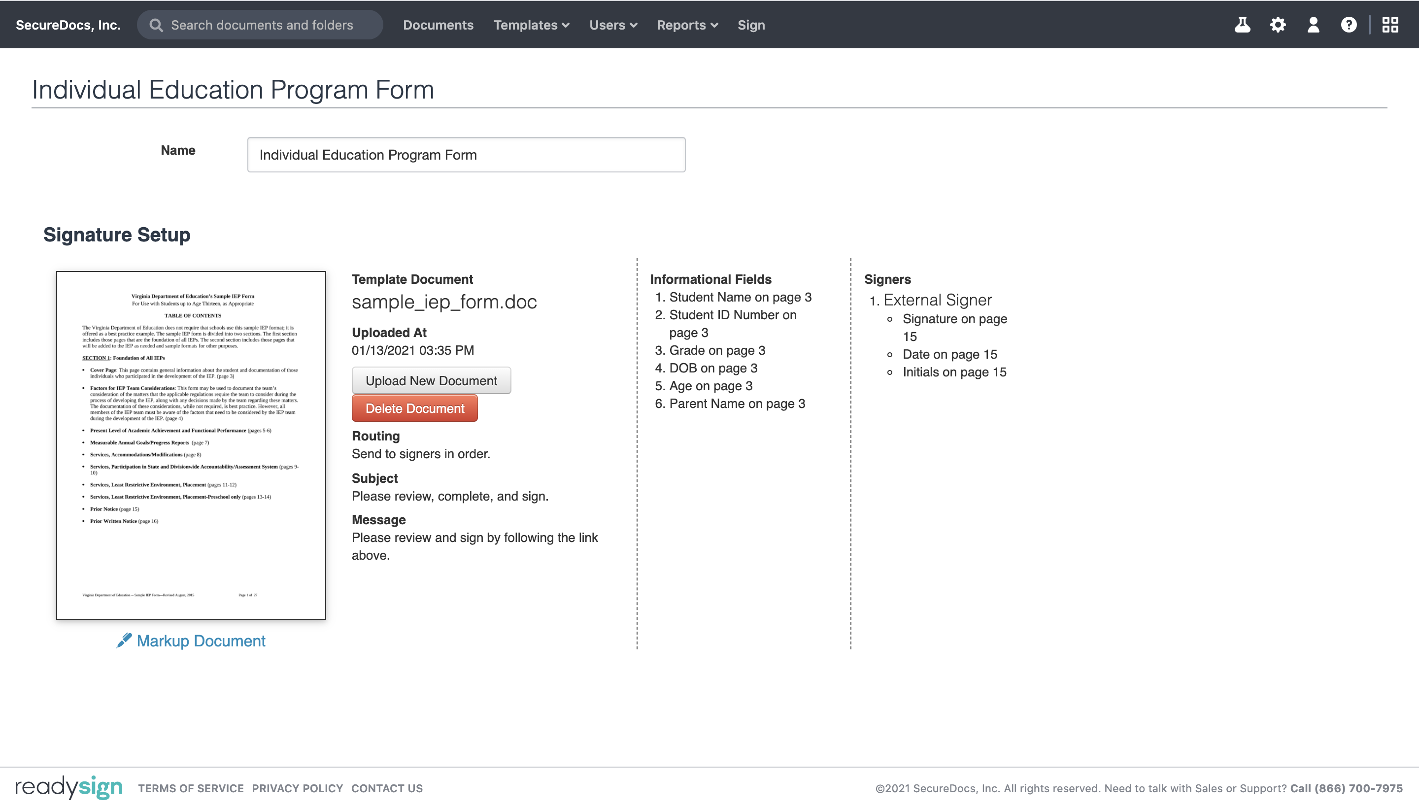 Custom Forms & Templates Screenshot