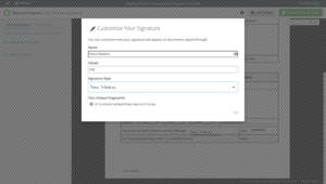 AnySign Link Signing Screenshot