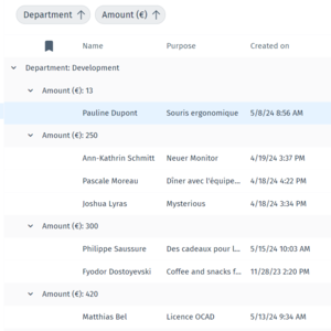 Search Hit-List Screenshot