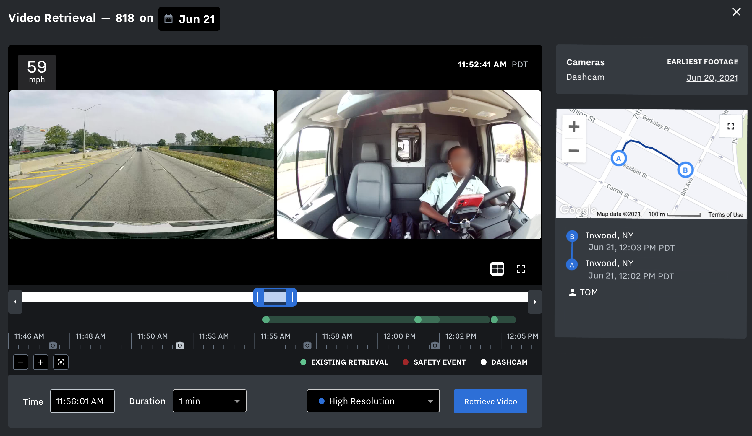 Video Retrieval Screenshot