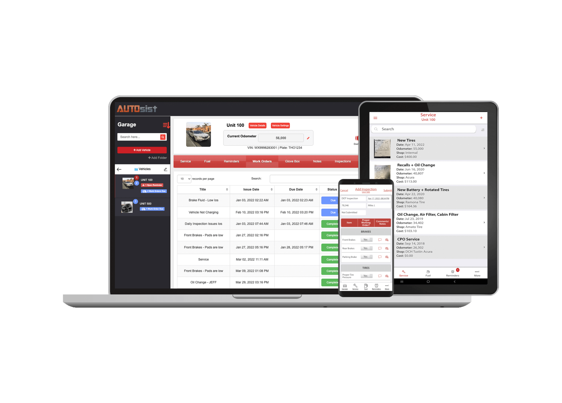 AUTOsist Prodcut Mockup Screenshot