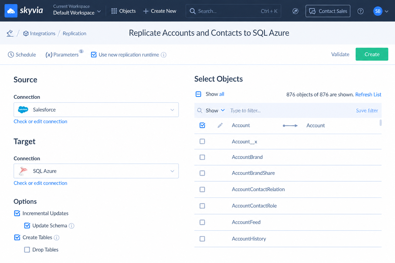 skyvia_salesforce_replication_to_sql_azure Screenshot