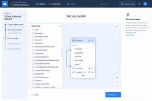 skyvia_live_odata_access_model_setup Screenshot