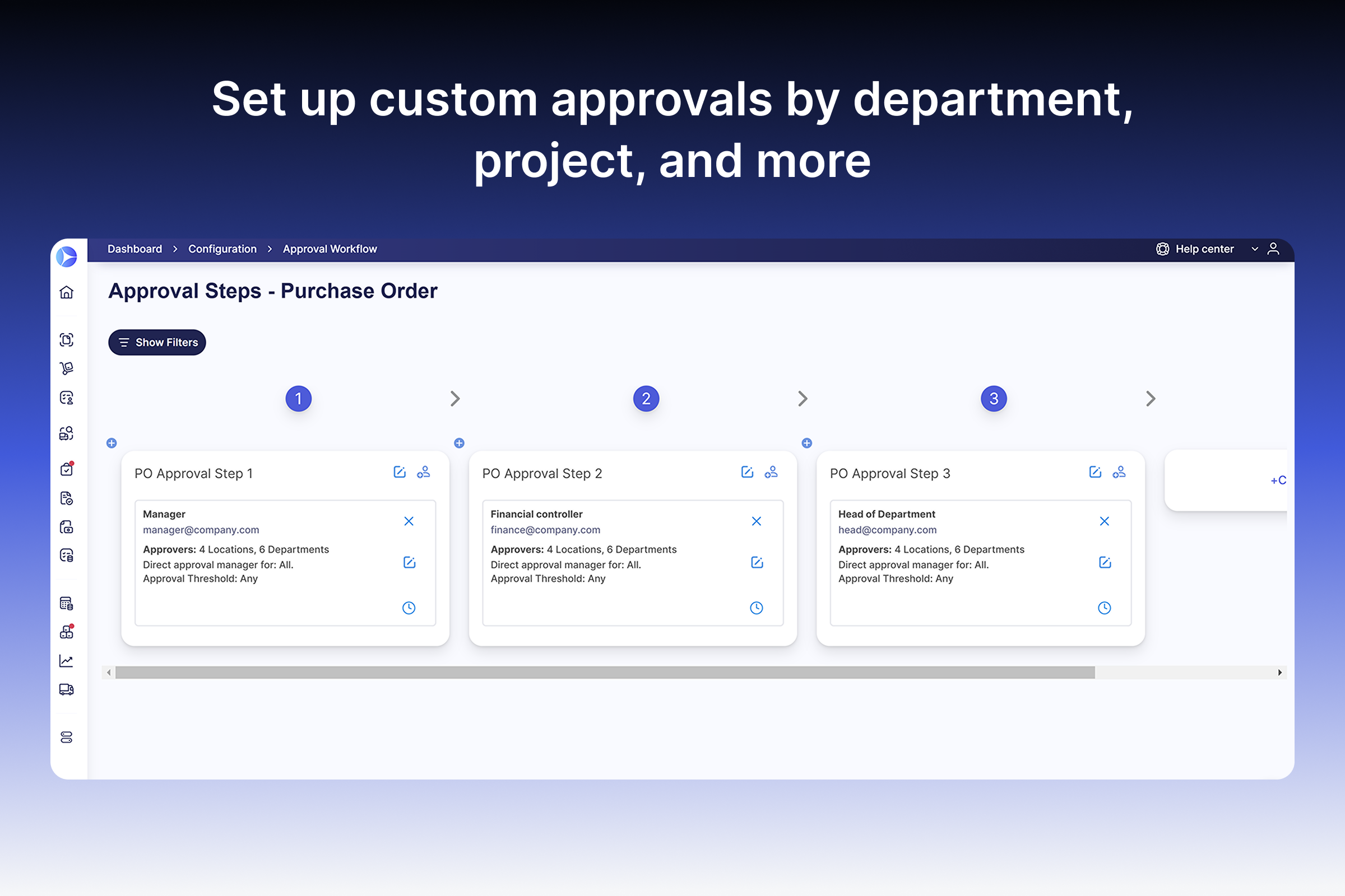 Approval workflow Screenshot