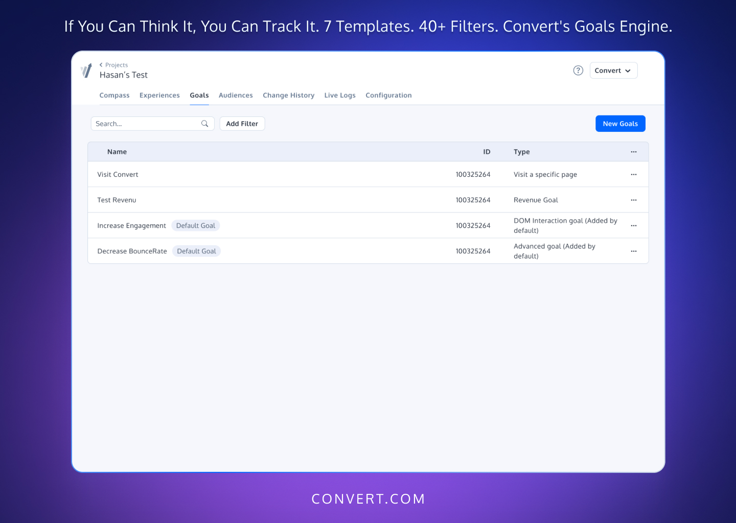G2 - Goals Screenshot