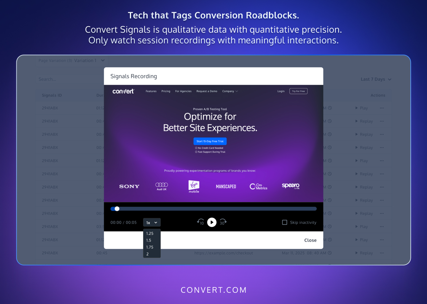 G2- Signals Screenshot