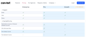 Support and free stuff Screenshot