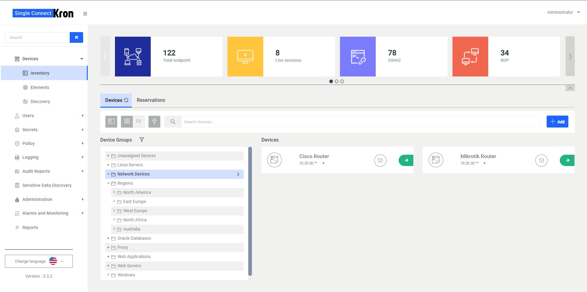 Device Inventory Screenshot
