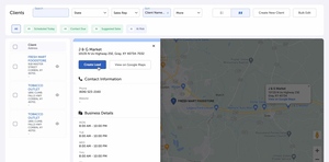 Map Integration and Route Planning Screenshot