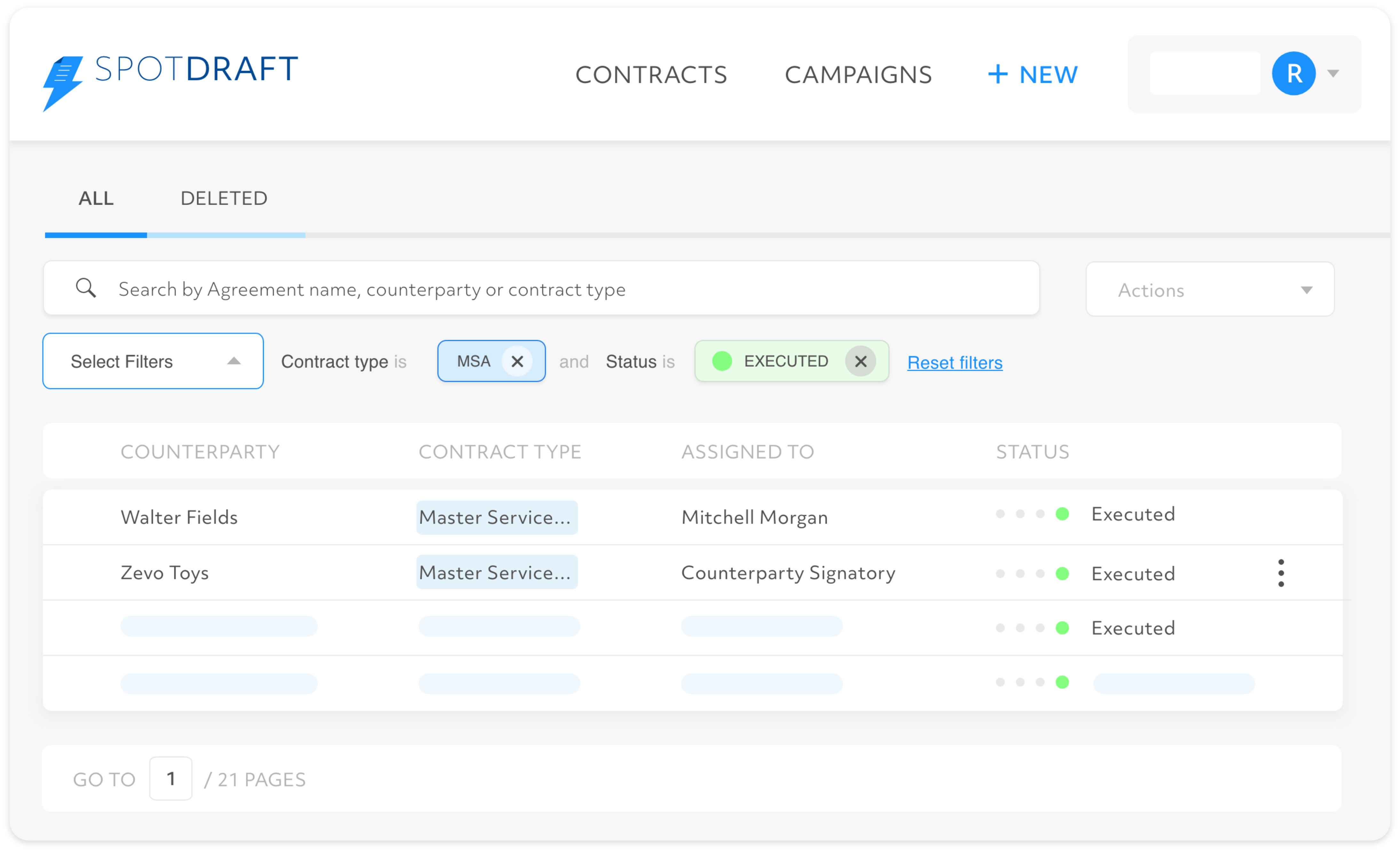 Contract-Database Screenshot