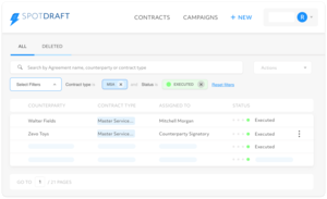Contract-Database Screenshot