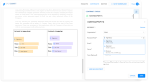 E-signature Screenshot