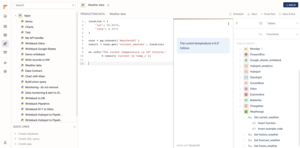 weather data for ML predictions Screenshot