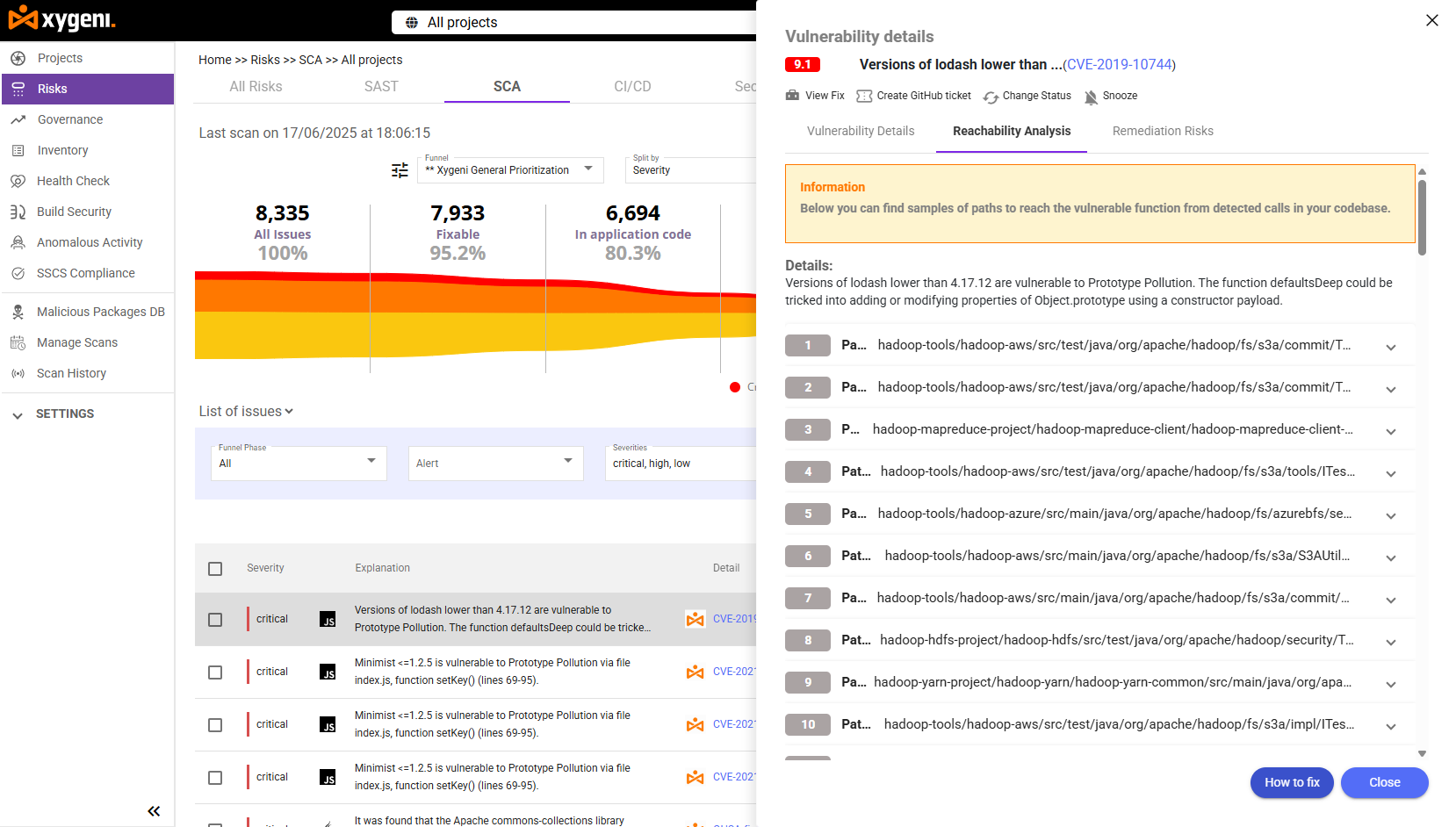 Reachability Screenshot