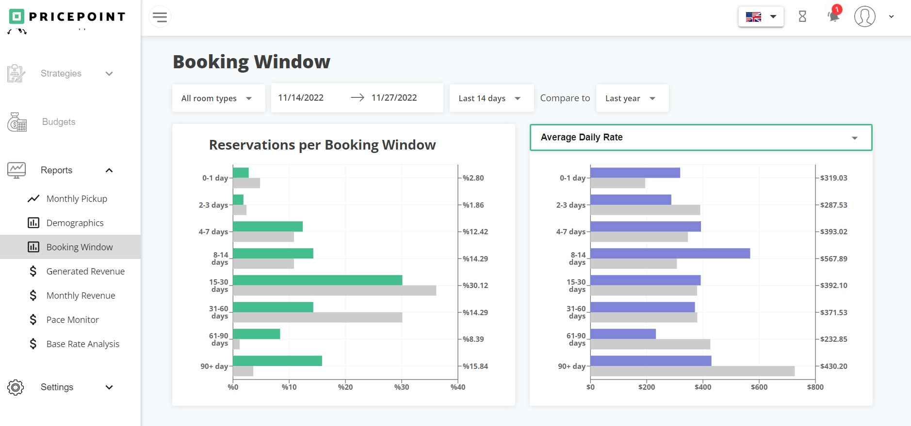 Booking Window Screenshot Screenshot