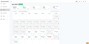 Calendar view Screenshot