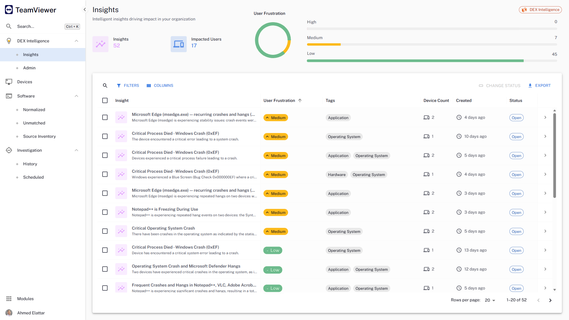 Insights Screenshot