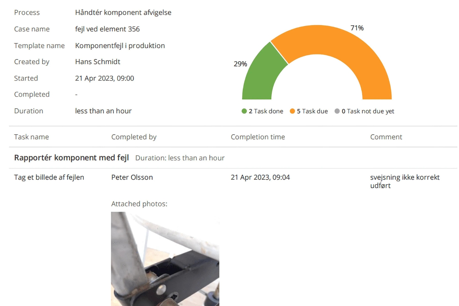 Detailed report export (DA) Screenshot