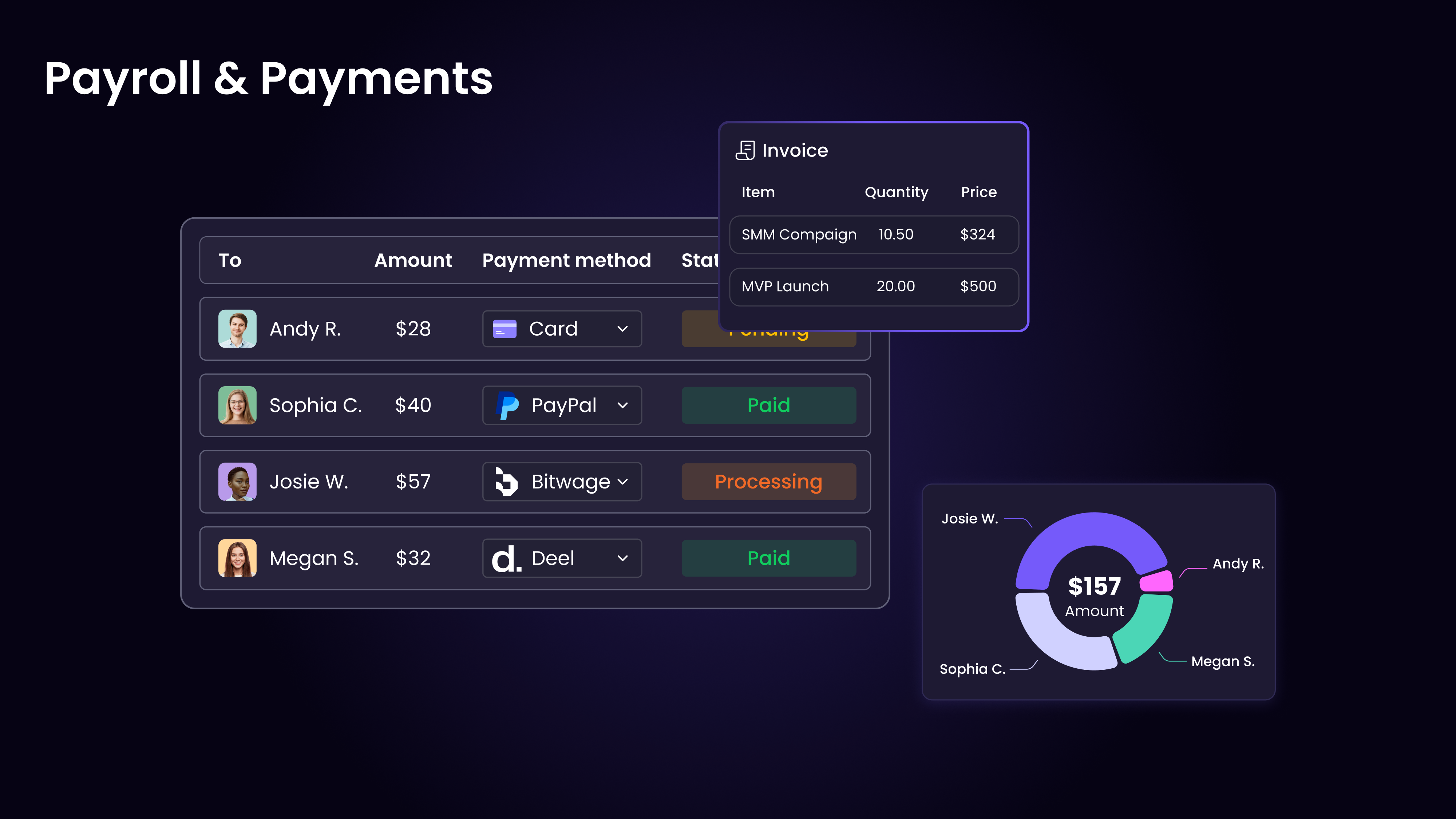 Payroll & Payments Screenshot