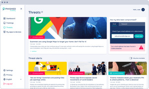 Threat alerts Screenshot
