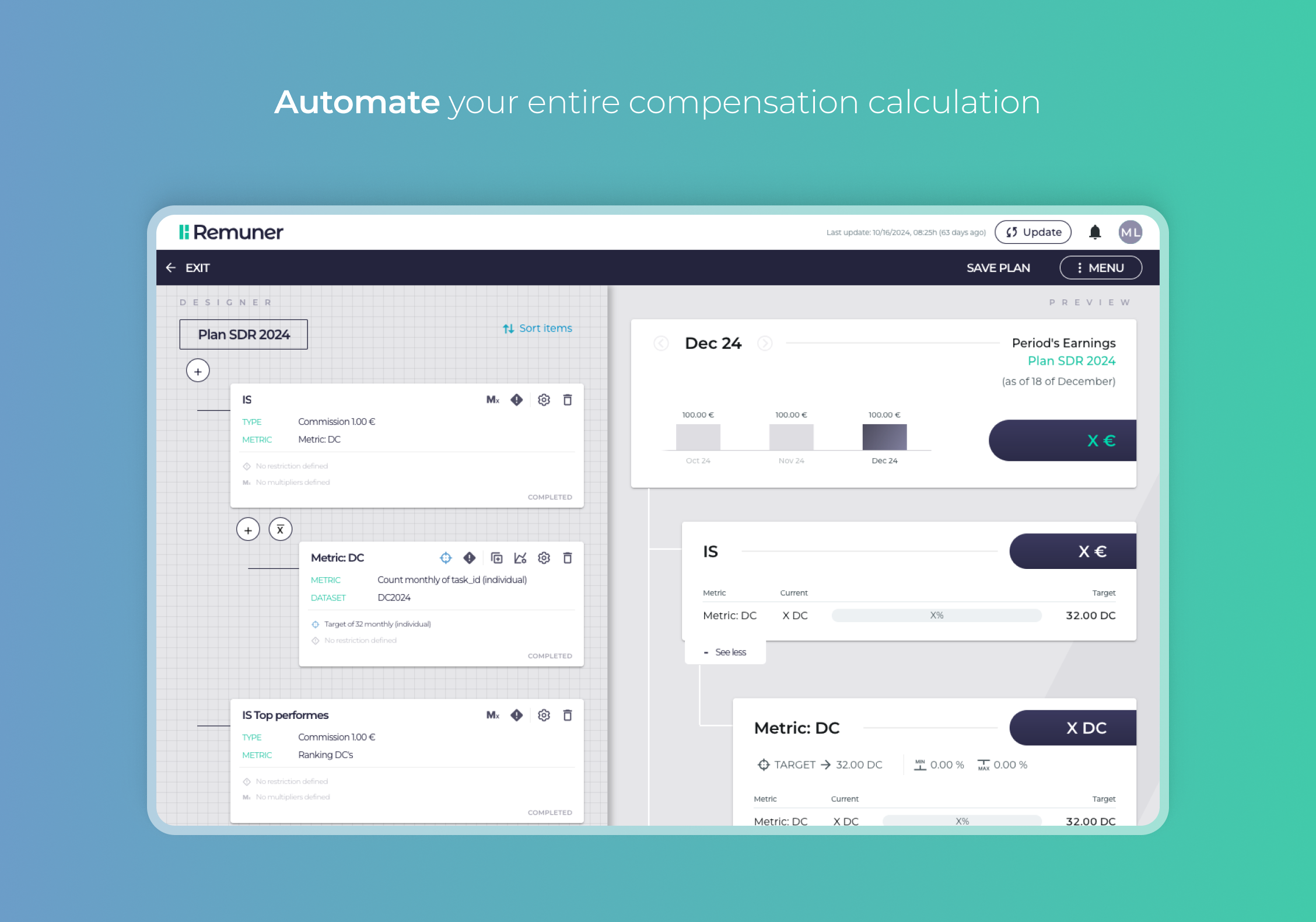 Plan designer Screenshot