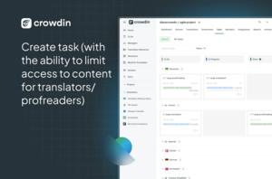 Crowdin Tasks View Screenshot
