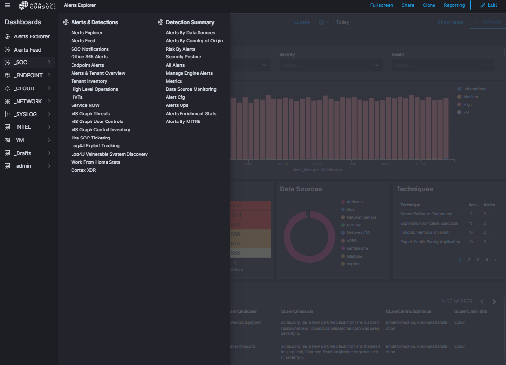 DETECTION Screenshot
