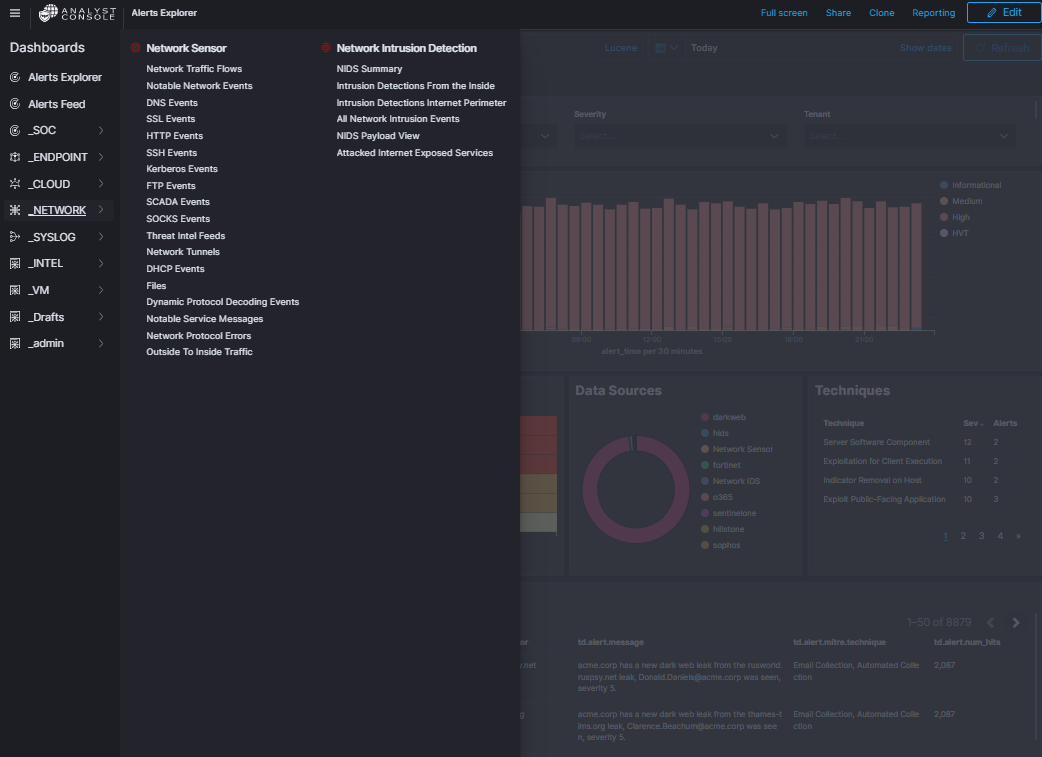 NETWORK Screenshot