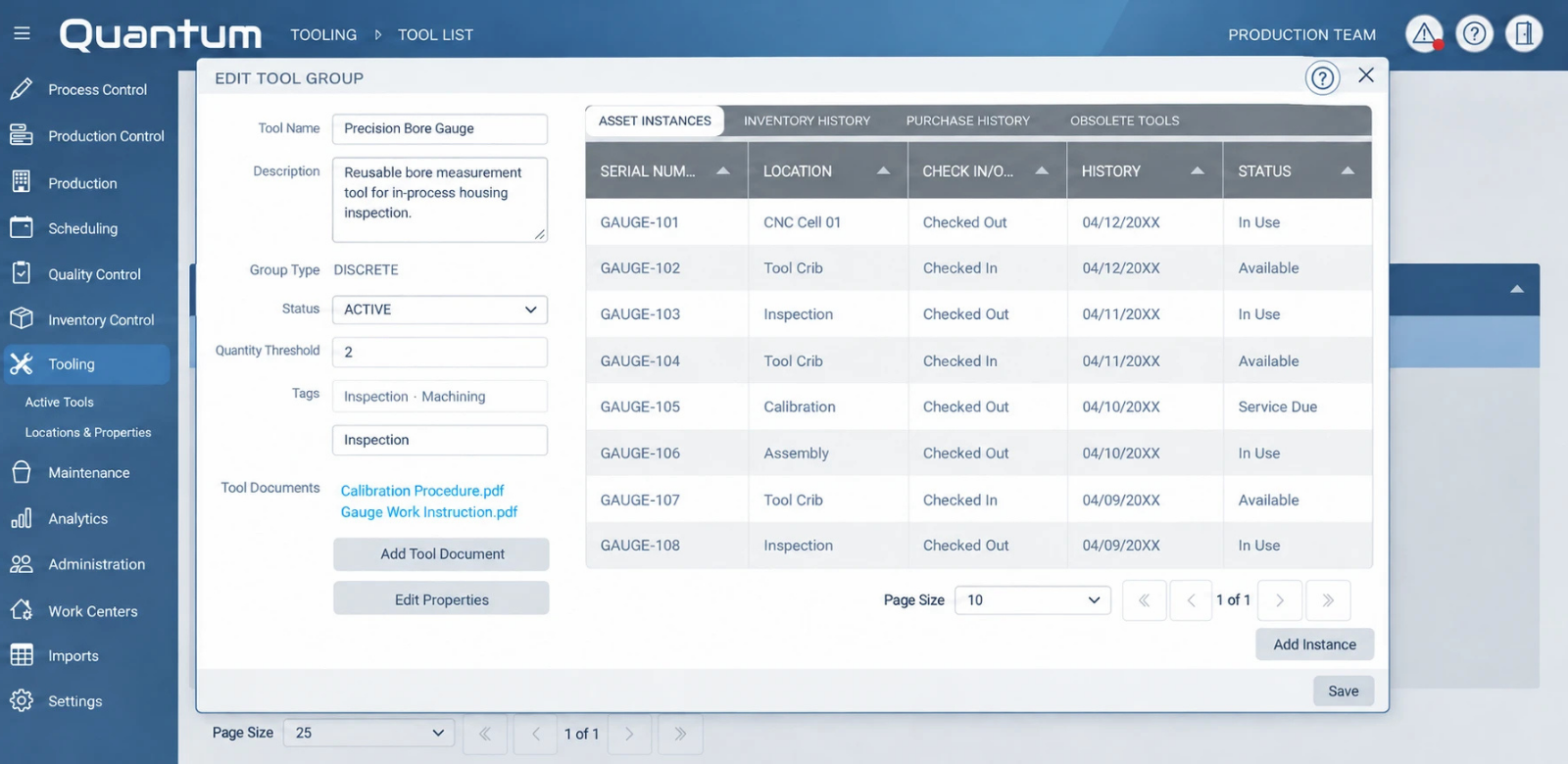 Tool Tracking Screenshot