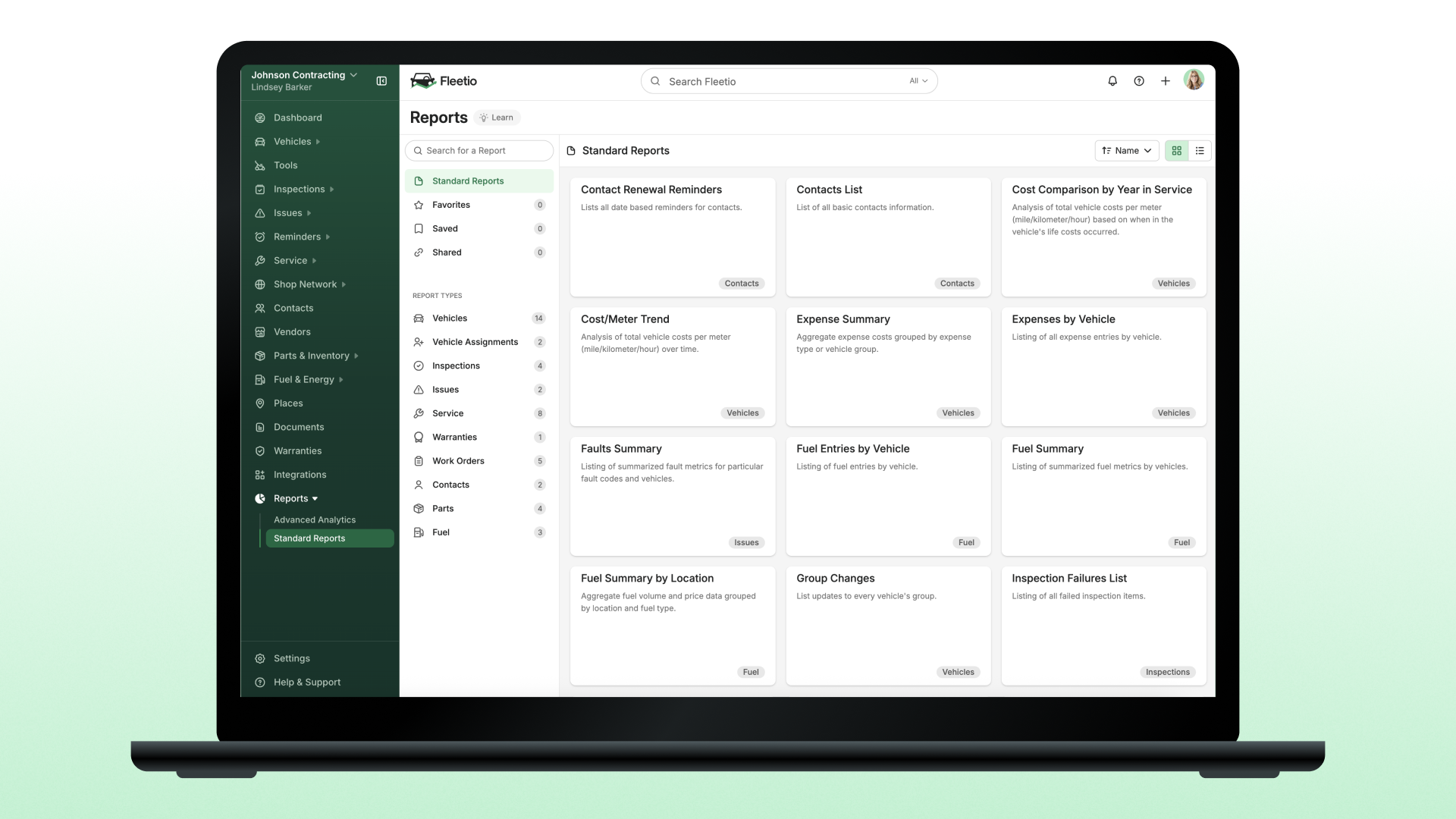 desktop-reports-screen Screenshot
