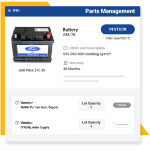 RTA-Parts-Management-Snippet-3 Screenshot