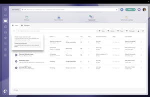 Software deployment - Create recurring plan Screenshot