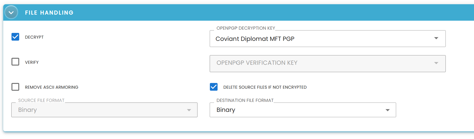 PGP Enforcement Screenshot