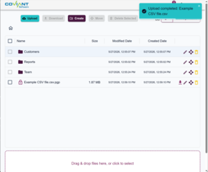 Web Transfer Portal (Automatic PGP Encryption) Screenshot